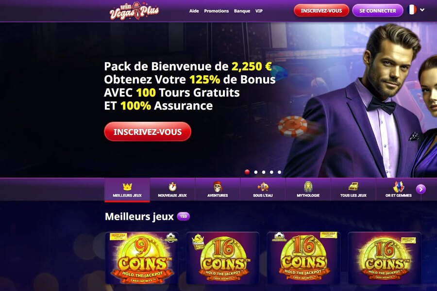 Win Vegas Plus Casino - Inscription Facile et Rapide